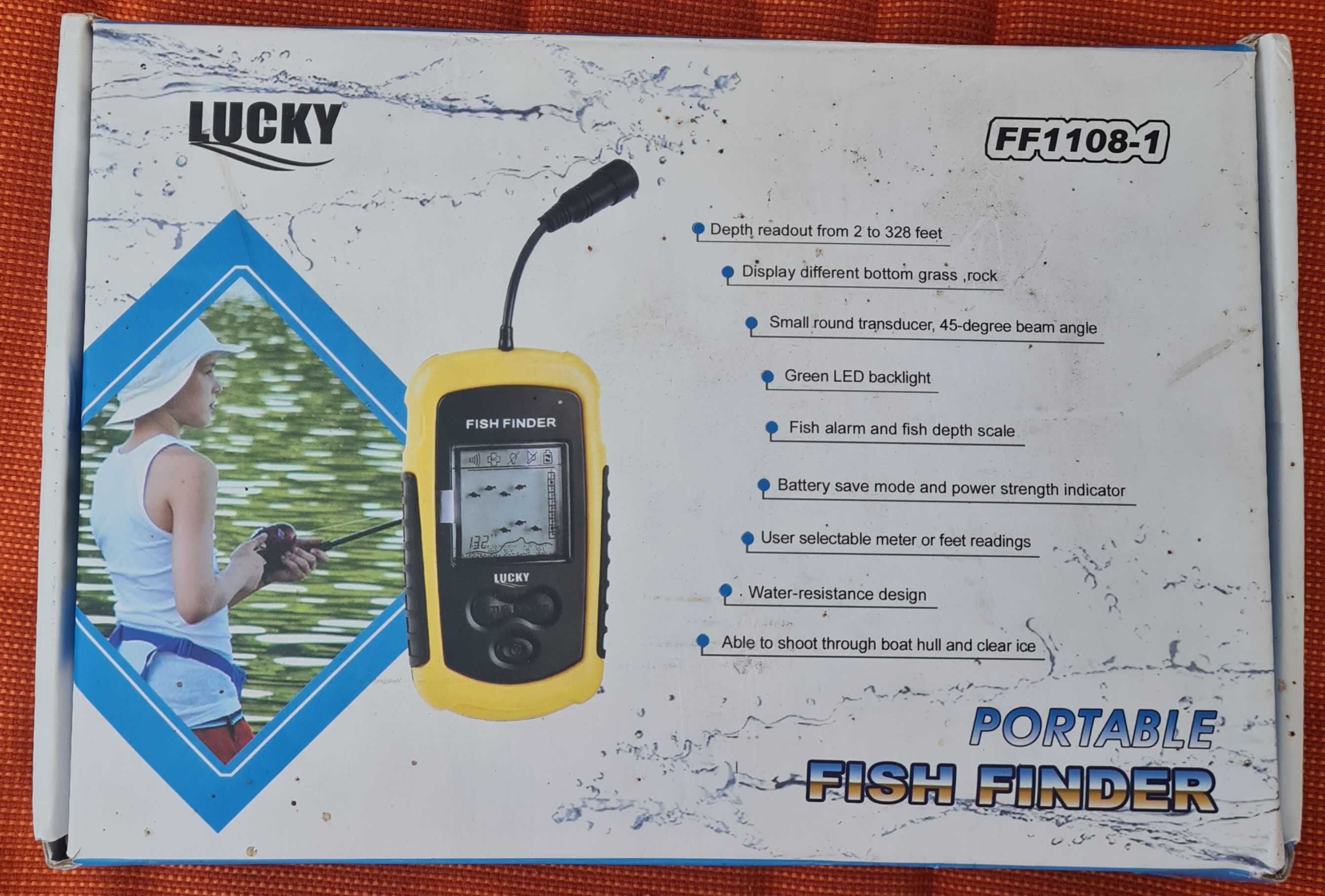 EchoSonda Sonar bezprzewodowy FF1108-1 LUCKY wykrywacz ryb detektor.
