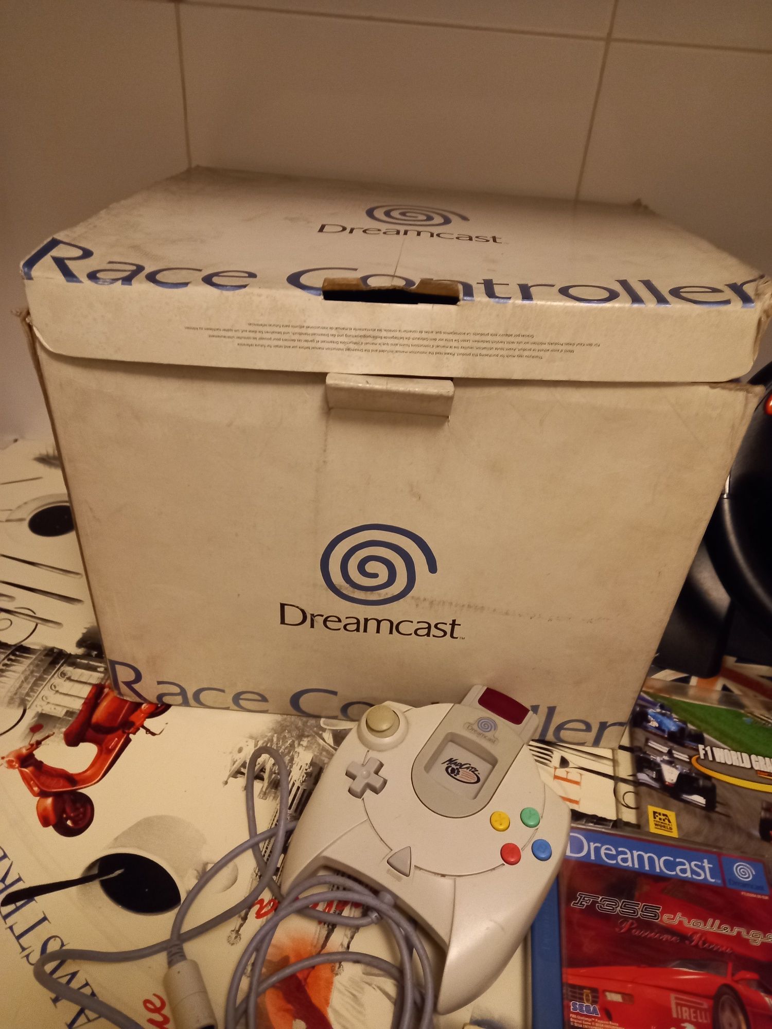 Volante dreamcast teclado comando e jogos