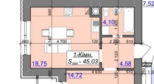 Продаж 1 кім кв квартири є розтермінування