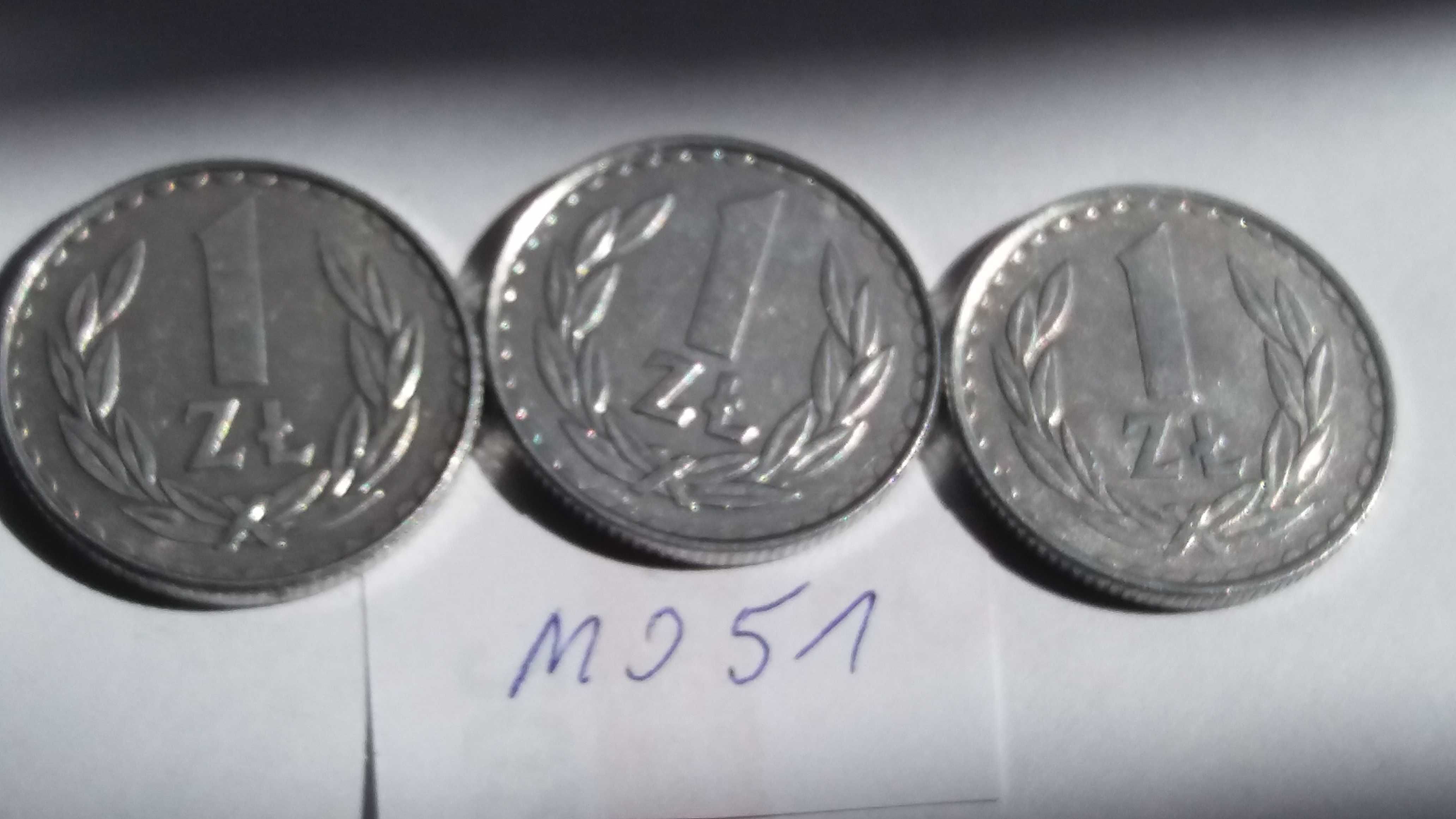 G M051, starocie wyprzedaż moneta 1 zł złoty  1986 do 1988 Polska