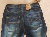 C&A jeansy dżinsy niebieskie przecierane 164 prosta nogawka