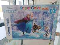 Puzzle Clementoni Disney Frozen SuperColor Maxi 68x48cm 24 peças
