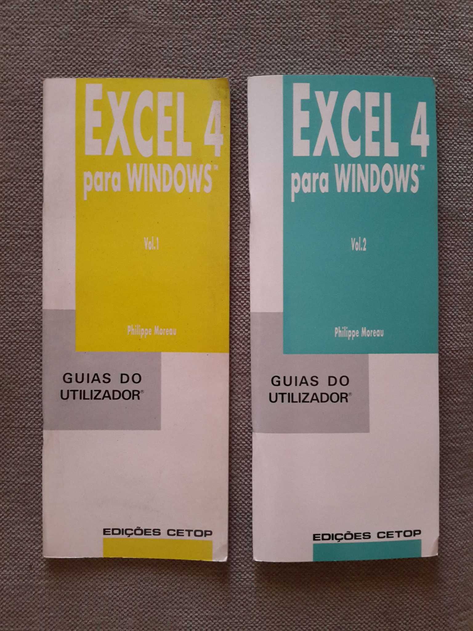 Excel 4 para Windows - guias do utilizador (2 vols.)