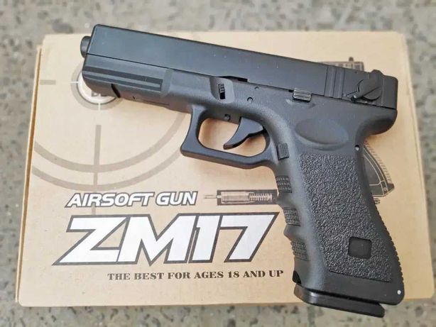 Игрушечный пистолет ZM 17 (Глок 17 - Glock 17) - затворная задержка
