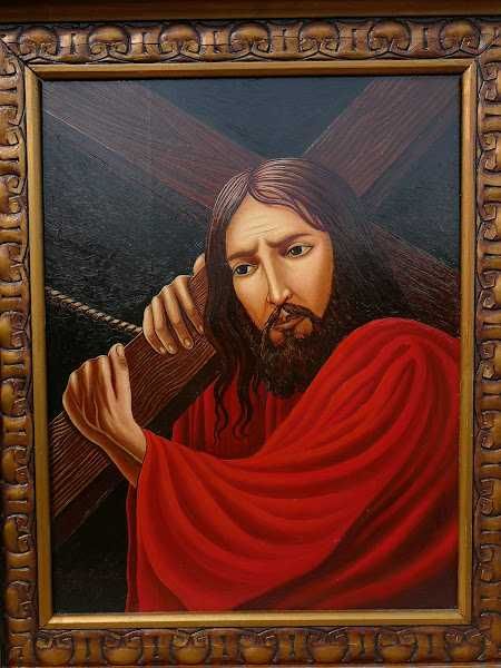 Картина Маслом Иисус Христос 1989 год Художник Виктор Рыжиков