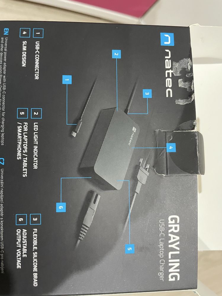 Ładowarka Natec 65W usb c