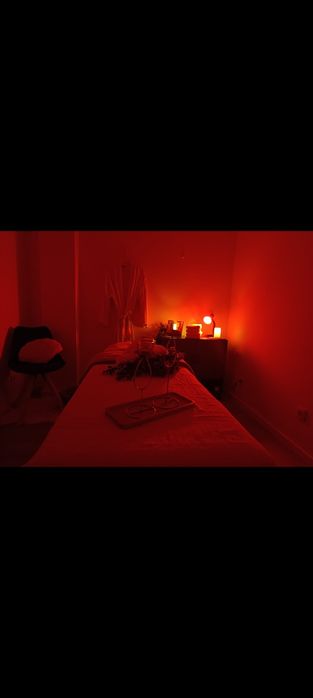 Massagem relaxante com duche quentinho