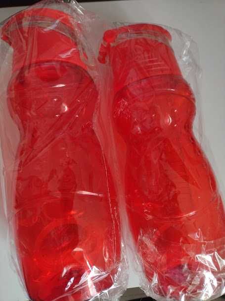 duża szczelna butelka na wodę z pojemnikiem na cytrynę owoce 0,8L nowa