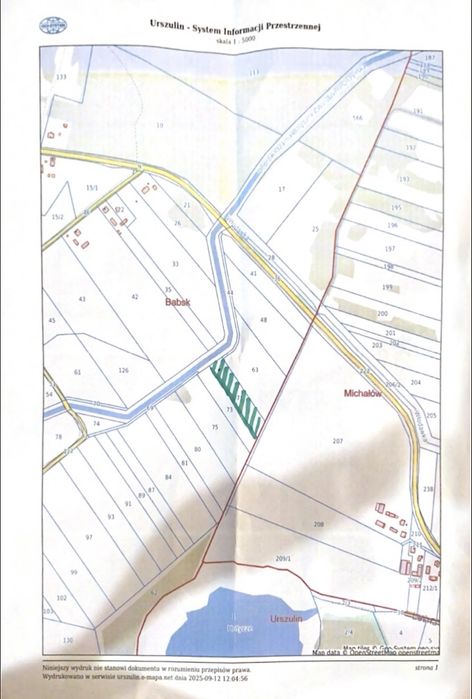 Sprzedam łąkę 0,66 ha