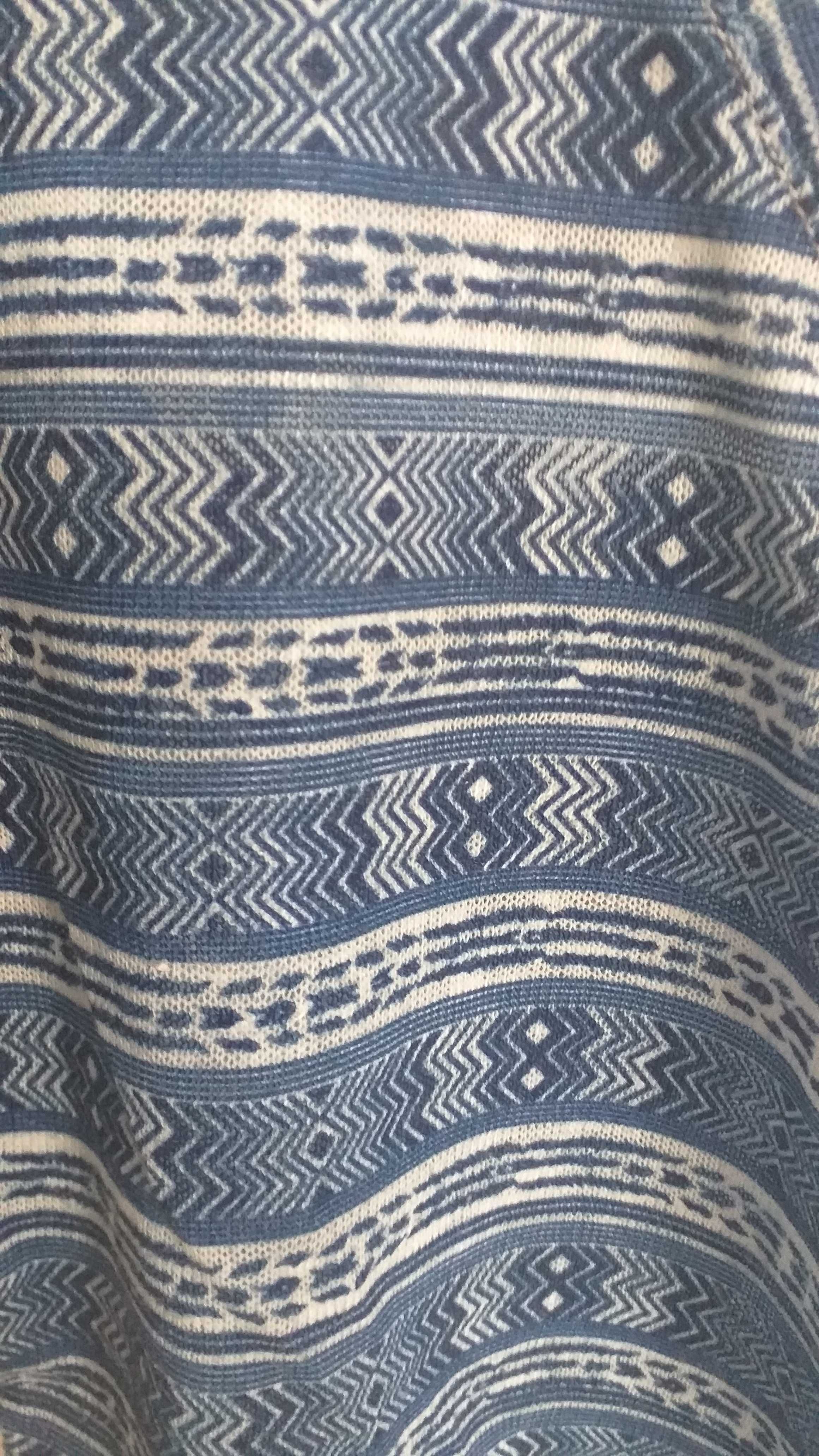 Bluzka koszulka top lato Reserved M niebieska wzór