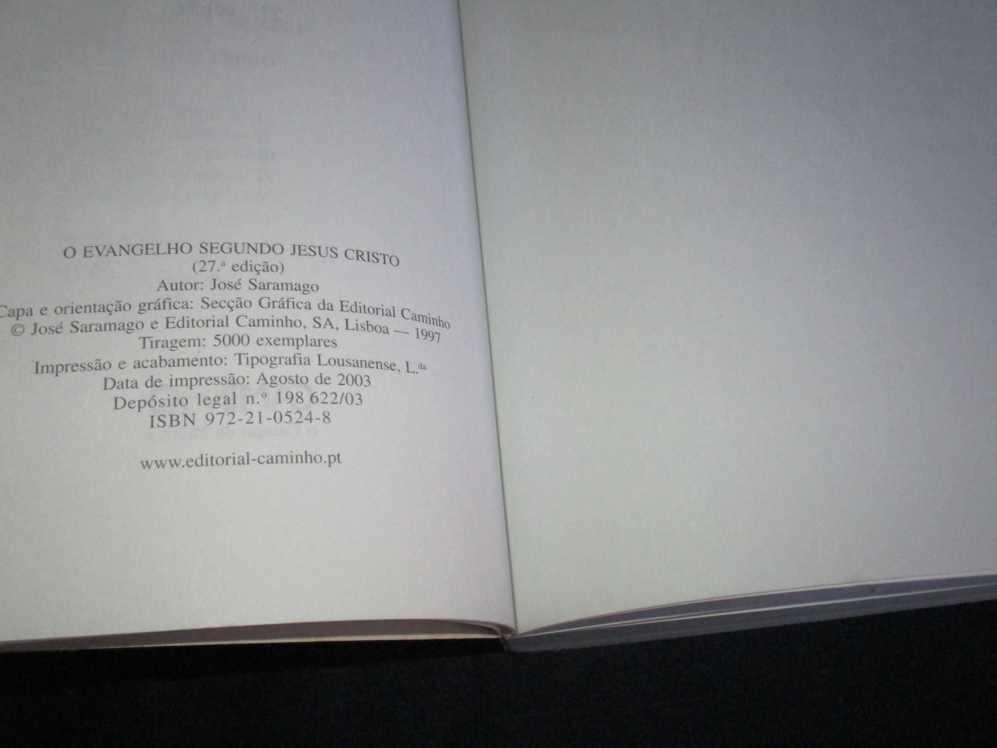 Livro O Evangelho segundo Jesus Cristo José Saramago Caminho