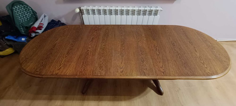 Ława rozkładana dębowa