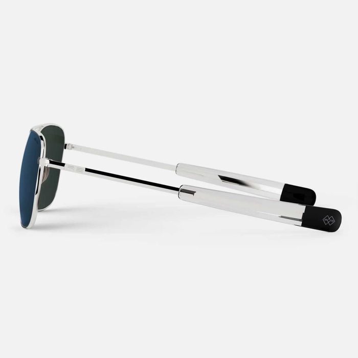 Randolph Aviator-23k White Gold & Cobalt XL (61mm) Polarized