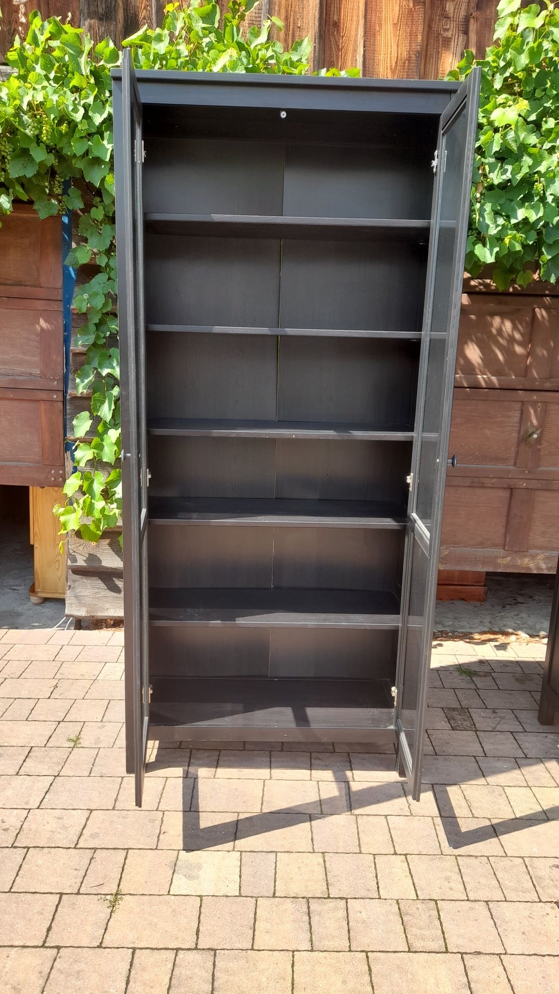 Witryny, biblioteczki, Ikea , Hemnes, lite drewno - 2 sztuki
