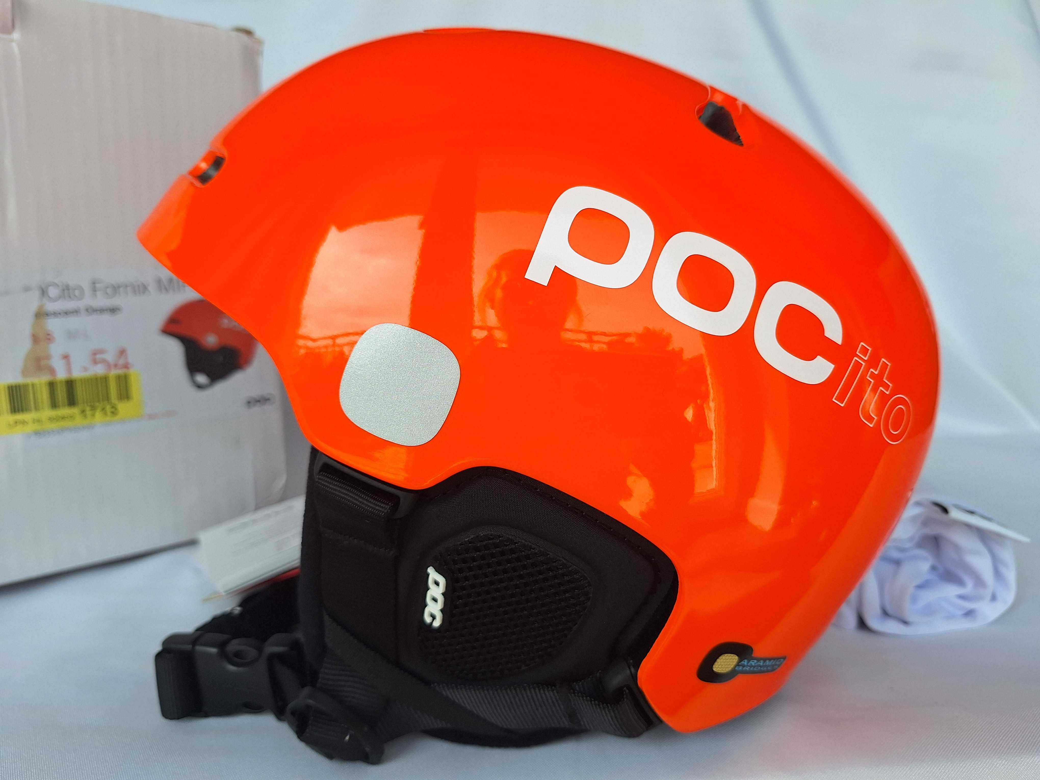 Kask dziecięcy POC POCito Fornix Mips Fluorescent Orange XS/S 51/54cm