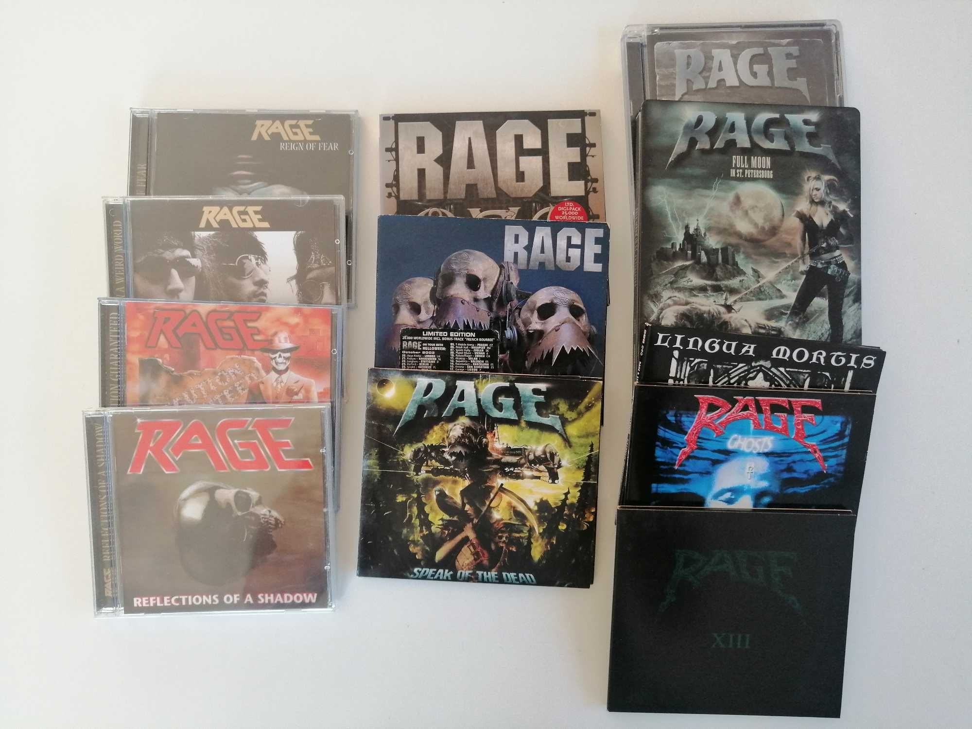 Zestaw płyt CD i DVD RAGE ! 3 albumy z AUTOGRAFAMI !