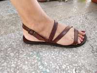 Włoskie sandały damskie, skórzane, Romas Vero Cuoio, rozmiar 39