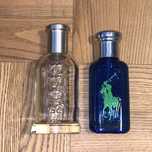 Butelki po oryginalnych perfumach Hugo Boss oraz Ralph Lauren