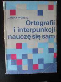 Książka "Ortografii i interpunkcji nauczę się sam", Wójcik, WSiP