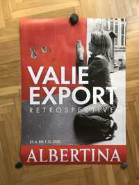 Plakat Valie Export Retrospective ALBERTINA Vienna