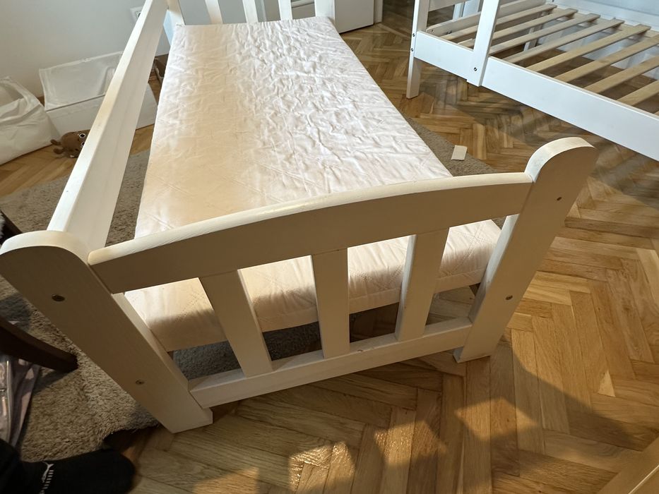 Łożko łóżeczko drewniane dziecięce