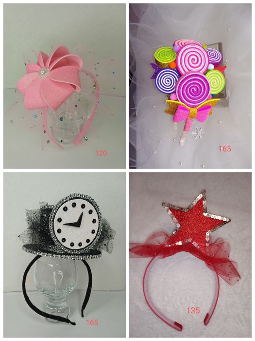 Обручі цукерка,зефірка,годинник,зірка