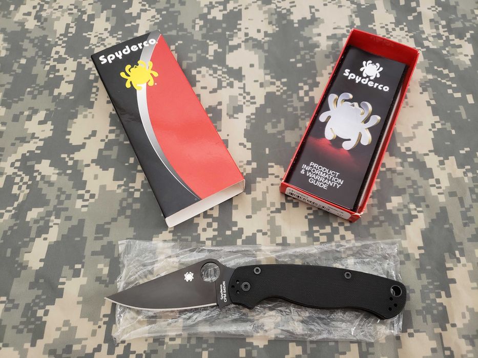 ОРИГІНАЛ Ніж Складний Spyderco PARAMILITARY 2 Кишеньковий C81GPBK2 USA