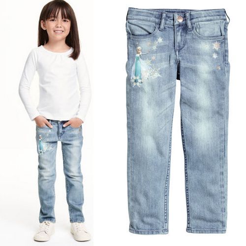 H&M rozm. 140 (9-10 lat) Disney Frozen nowe jeansy Kraina Lodu- ELSA