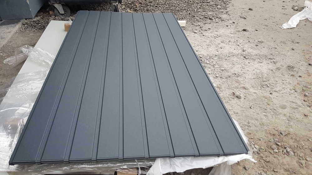 GR0.50 Blacha Panelowa T7 GRAFIT podsufitka , podbitka dachowa od ręki