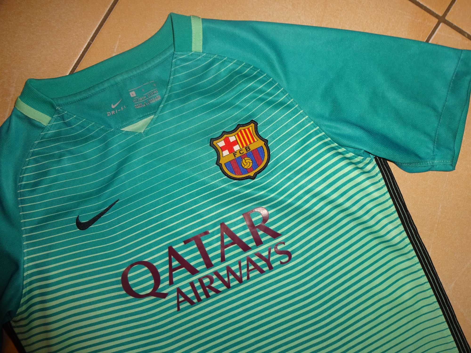 Barcelona FCB Nike koszulka piłkarska Qatar Airways UNICEF 12-13 lat