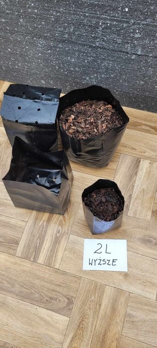 Doniczki 2L wysokie foliowe produkcyjne 100szt