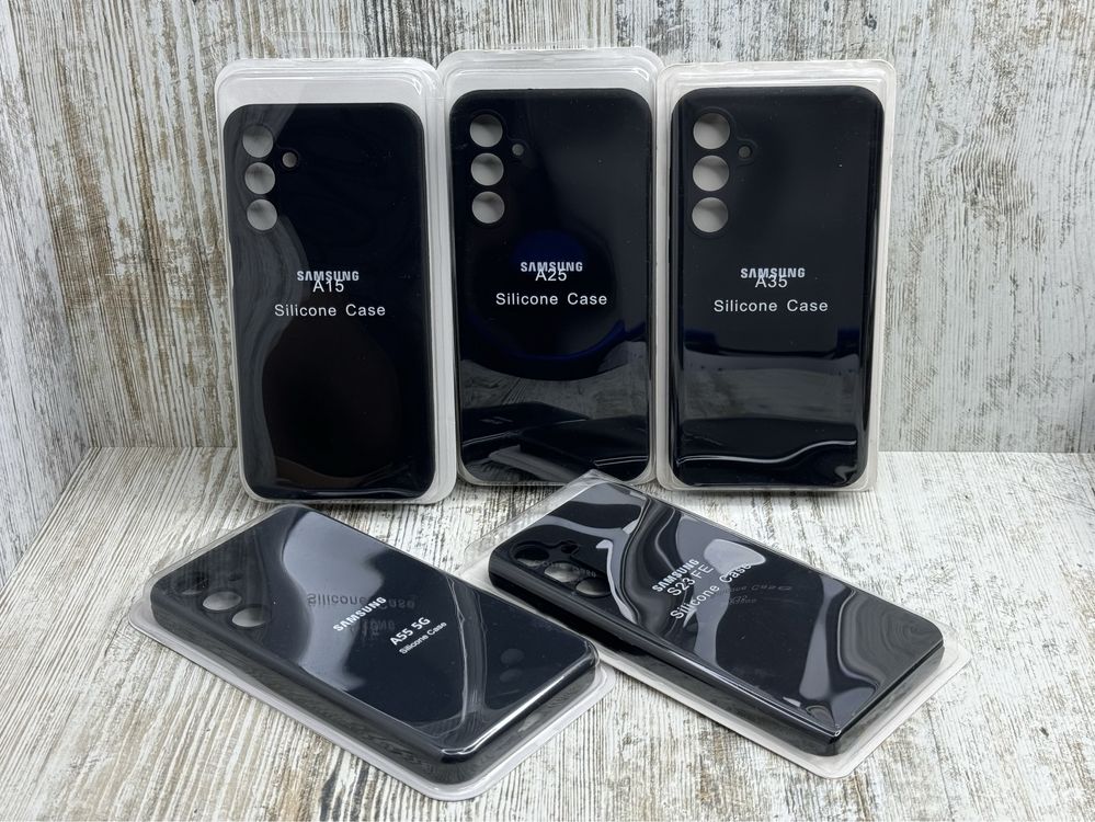 Чехол софттач Silicone Case на Samsung A15/ A35 и др чохол