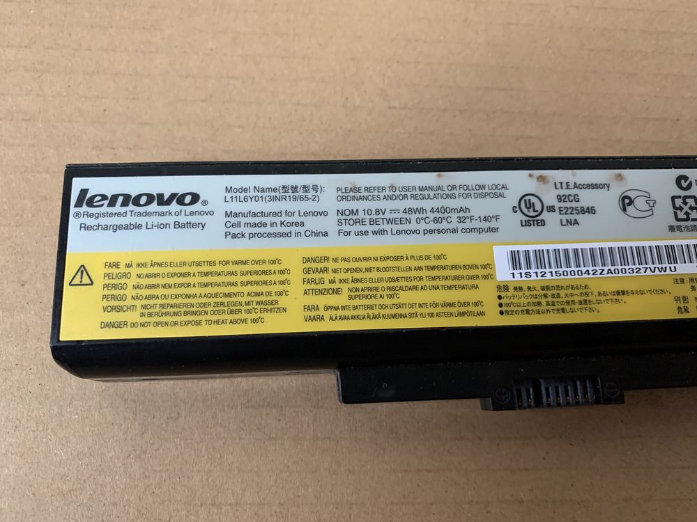 Аккумулятор для ноутбука Lenovo L11L6Y01