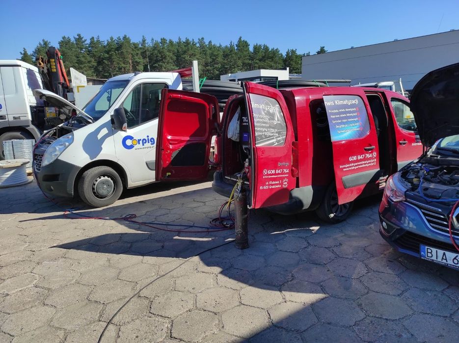 Mobilny serwis klimatyzacji, naprawa klimatyzacji R134a, R1234yf-nowy,