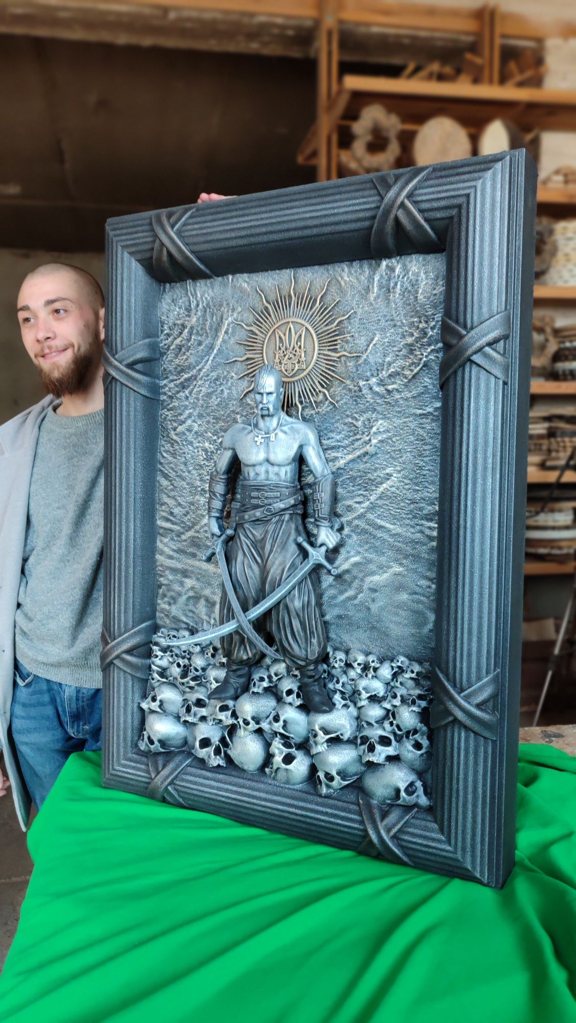 Козак Мамай, авторське преміальне 3D-панно - подарунок патріоту!
