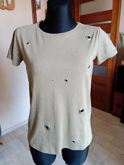 Damska bluzka kolor khaki zielony RESERVED XS