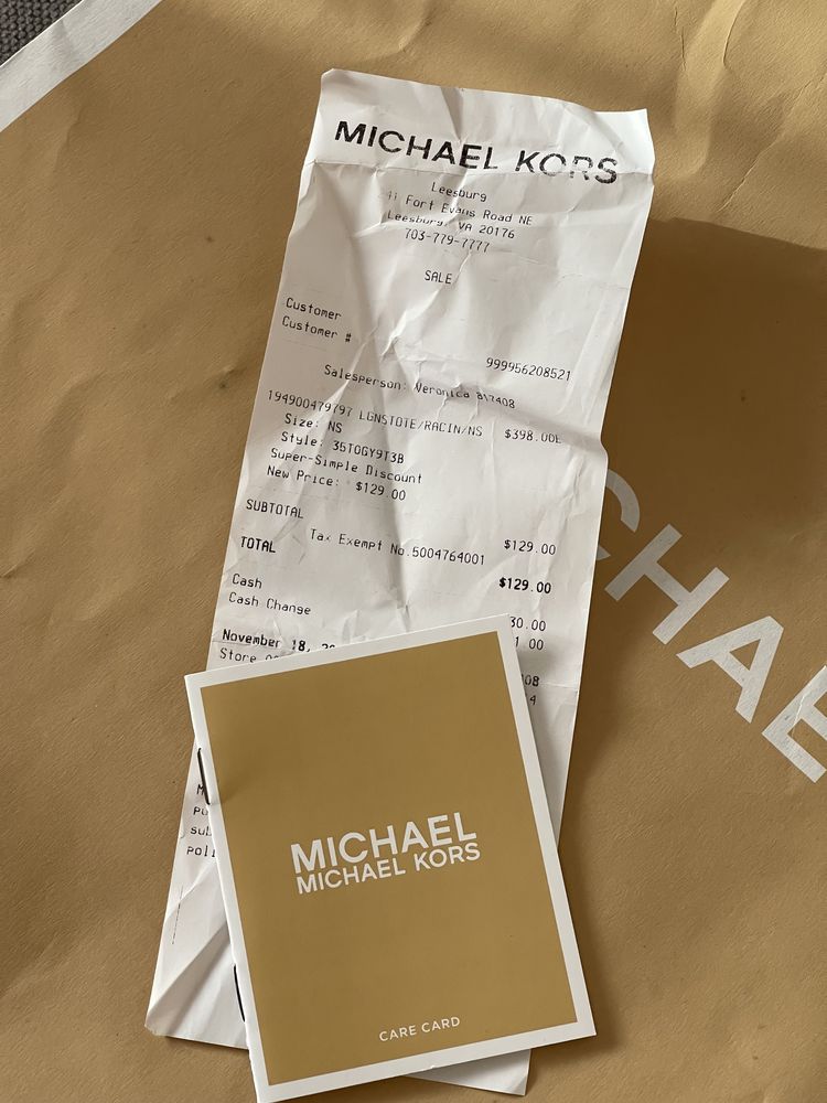 Сумка Michael Kors, придбана в США