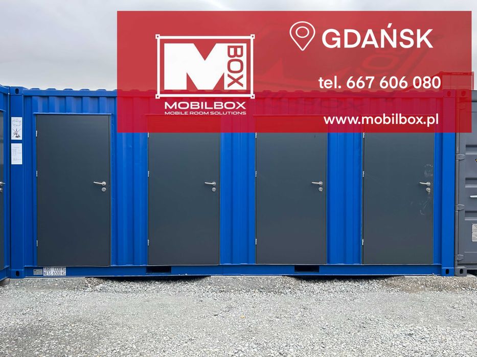 Kontener Self Storage, Magazyn samoobsługowy 4-komorowy, kontener