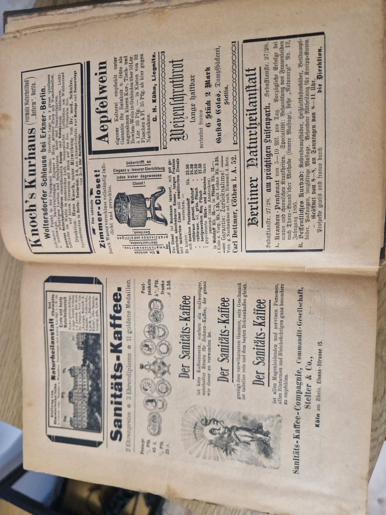 Książka Bilz - Das neue Naturheilverfahren 1894