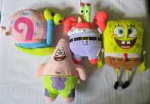 Maskotka Spongebob Nickelodeon ślimak Gacuś Pan Krab Patryk