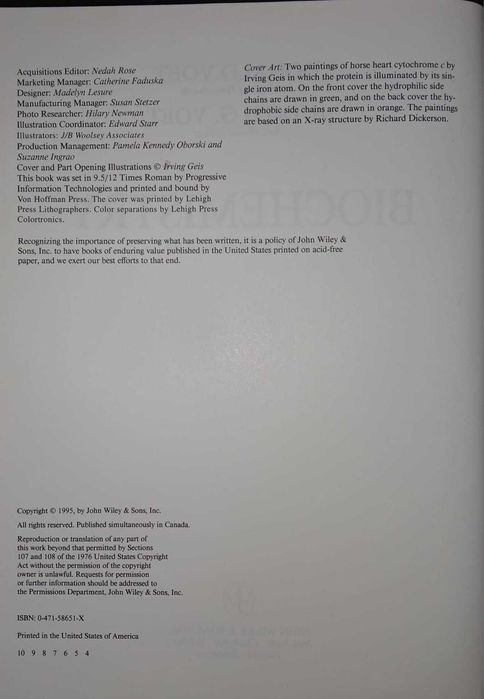 Livro em inglês de Bioquímica