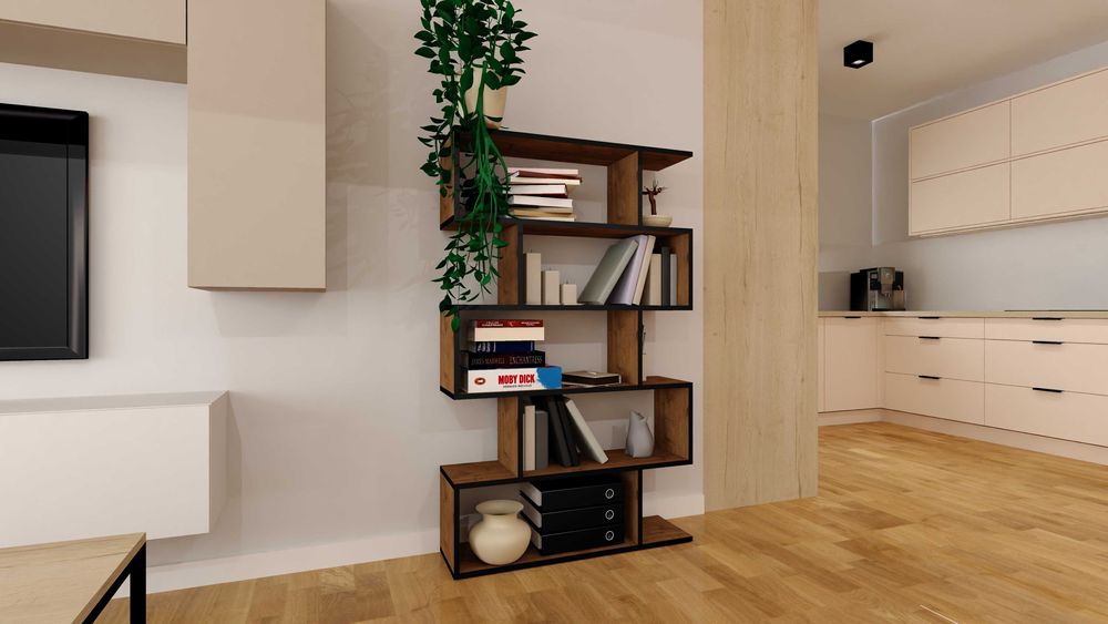 Regał Meblowy 162 x 90 x 25 Regał na ksiazki Biblioteka nowoczesny