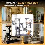 drapak dla kota duży 255 cm drapak dla kota wysoki 9 poziomów Nowy!