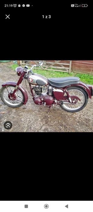 Bsa C12 250 CC nie Junak, Awo. Anglik 1957 z dokumentami