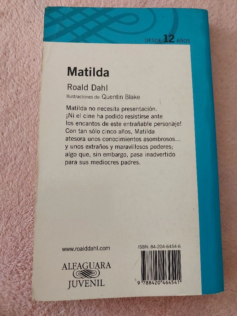 Matilda Roald Dahl Matylda po hiszpańsku