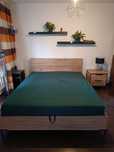 Łóżko loft NORDIC II 160x200 komoda i szafka nocna