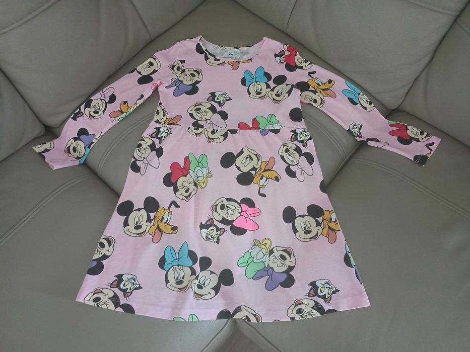 rozm. 110 116 H&M sukienka Myszka Minnie Daisy dla dziewczynki 110/116