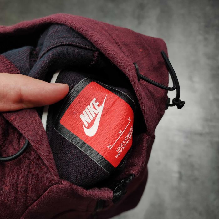 DAMSKA Bluza z Kapturem Rozpinana Hoodie Drill Nike Tech Fleece Logo