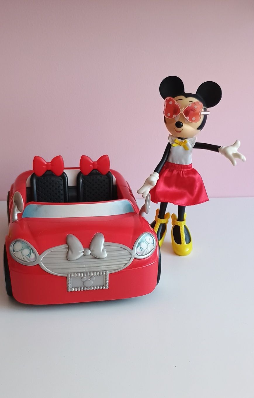 Myszka MINNIE MOUSE z kabrioletem jak nowa