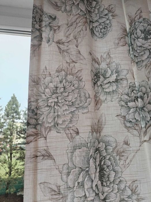 zasłony w kwiaty  x2    NOWE
